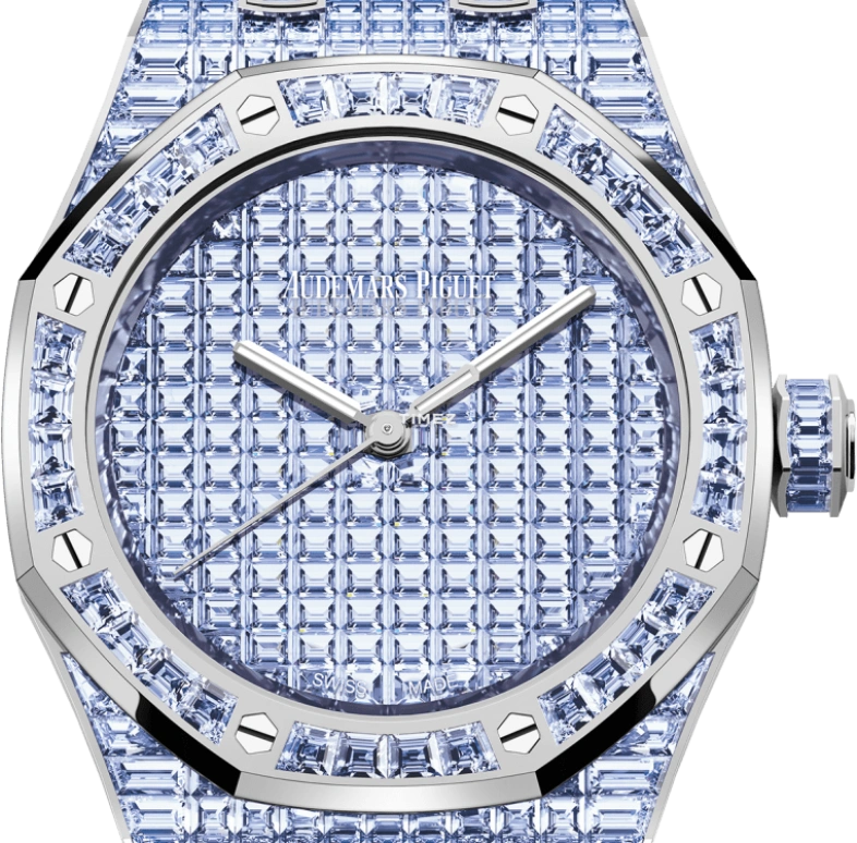 Audemars Piguet,Royal Oak 37mm,37mm,White Gold,Blue,Automatic,60hours,In-house Caliber,15554BC,15554BC.TF.1274BC.01