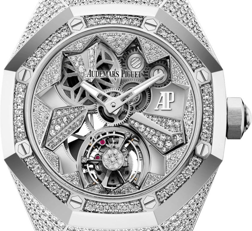 Audemars Piguet,Royal Oak Concept 38.50mm,38.50mm,White Gold,Skeleton,Silver,Handwound,Tourbillon,72hours,26227BC,26227BC.ZZ.D011CR.01