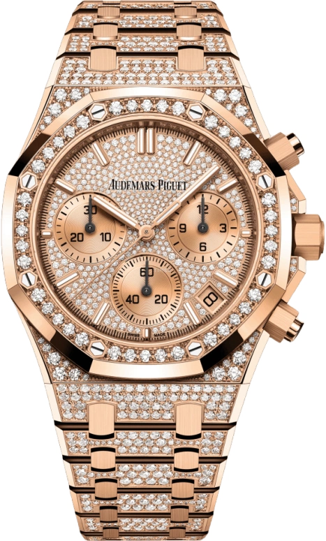 Audemars Piguet,Royal Oak 41mm,41mm,Pink Gold,Rose Gold,Automatic,Chronograph,Day,26242OR,26242OR.ZZ.1322OR.01 50th