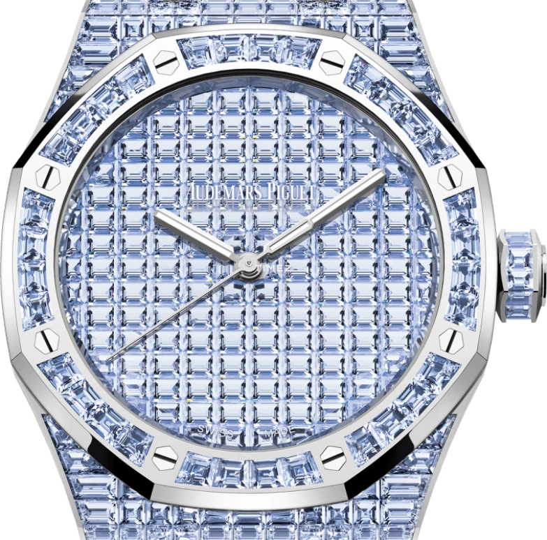 Audemars Piguet,Royal Oak 41mm,41mm,White Gold,Blue,Automatic,70hours,In-house Caliber,15514BC,15514BC.TF.1284BC.01 50th