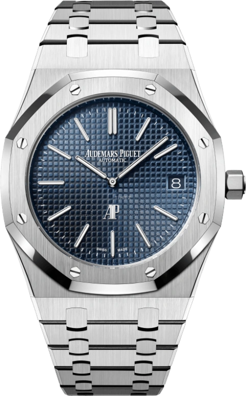 Audemars Piguet,Royal Oak 39mm,39mm,Stainless Steel,Blue,Automatic,Day,40hours,15202ST,15202ST.OO.1240ST.01