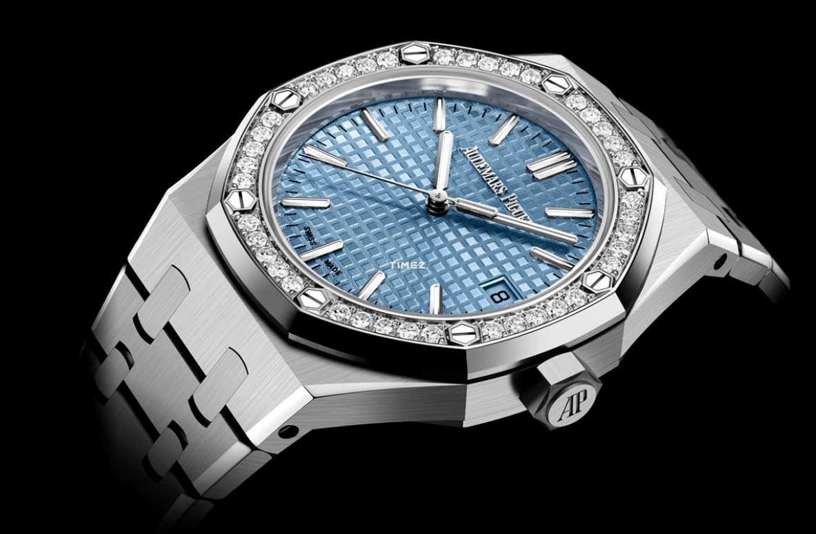 Audemars Piguet,Royal Oak 37mm,37mm,Stainless Steel,Blue,Automatic,Day,60hours,15551ST,15551ST.ZZ.1356ST.04