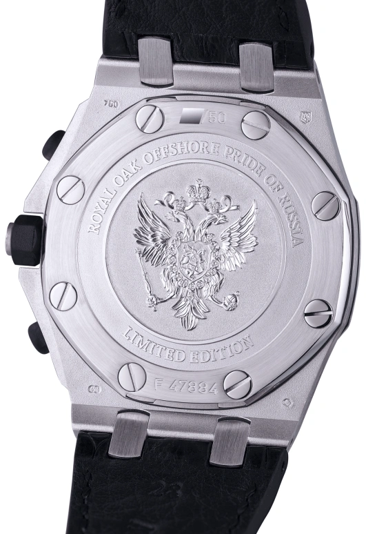 Audemars Piguet,Royal Oak Offshore 44mm,44mm,White Gold,Blue,Automatic,Chronograph,Day,26061BC,26061BC.OO.D001CR.01