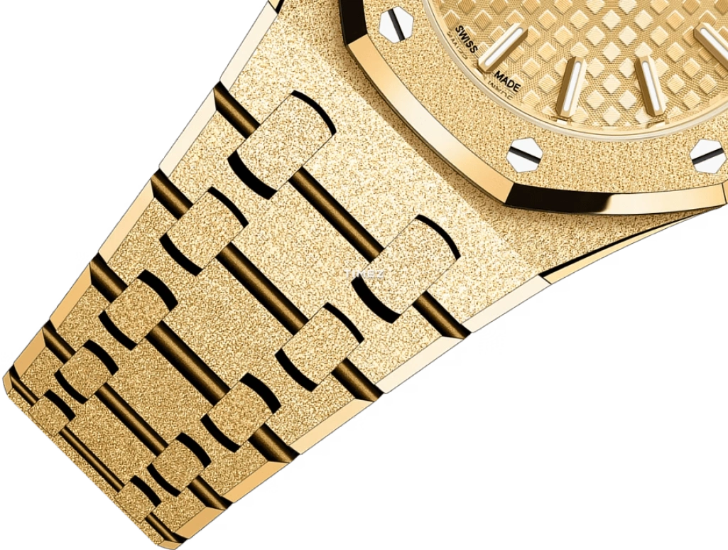 Audemars Piguet,Royal Oak 23mm,23mm,Yellow Gold,Gold,Champagne,Quartz,In-house Caliber,Sapphire,67630BA,67630BA.GG.1312BA.01-B