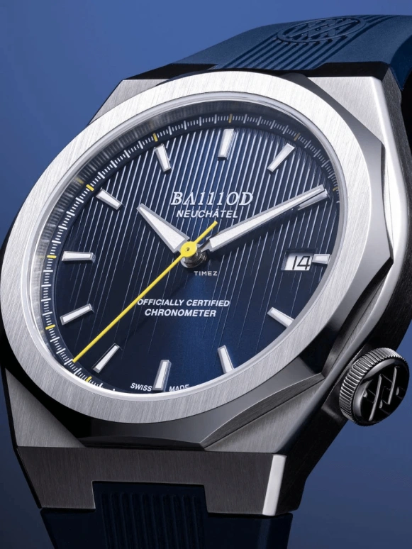 BA111OD,Chapter 7 40mm,40mm,Stainless Steel,Blue,Automatic,Day,38hours,Chapter 7 Chronometer Absolute Blue stainless steel bracelet