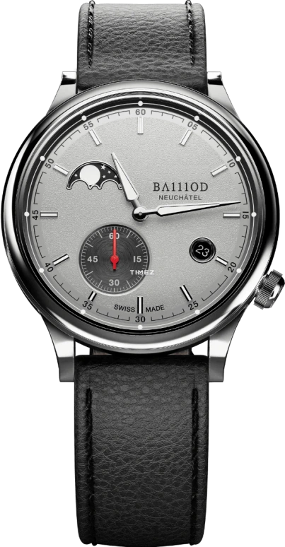 BA111OD,Chapter 8 41mm,41mm,Stainless Steel,Grey,Automatic,Moonphase,Day,Chapter 8 Moonphase ,Chapter 8 Moonphase - Grey