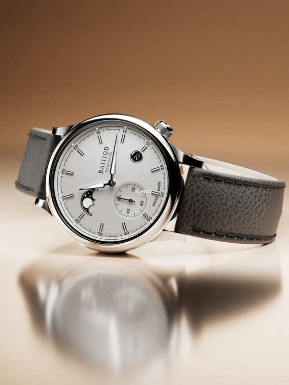 BA111OD,Chapter 8 41mm,41mm,Stainless Steel,White,Automatic,Moonphase,Day,Chapter 8 Moonphase ,Chapter 8 Moonphase - White