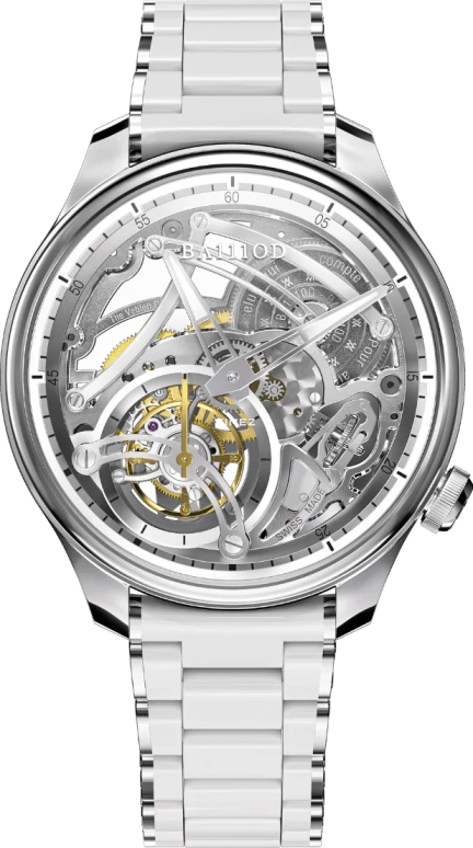 BA111OD Chapter 4 Chapter 4 Skeleton Tourbillon Ice White ceramic bracelet