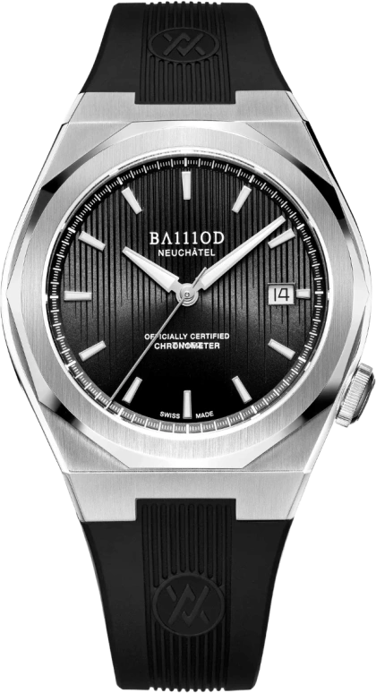 BA111OD Chapter 7 Chapter 7 Chronometer Jet Black rubber strap