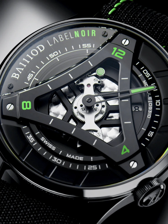 BA111OD,CHPTR_Δ 44mm,44mm,Stainless Steel,Black,Automatic,Day,40hours,CHPTR,CHPTR.5 LABEL NOIR Limited Edition