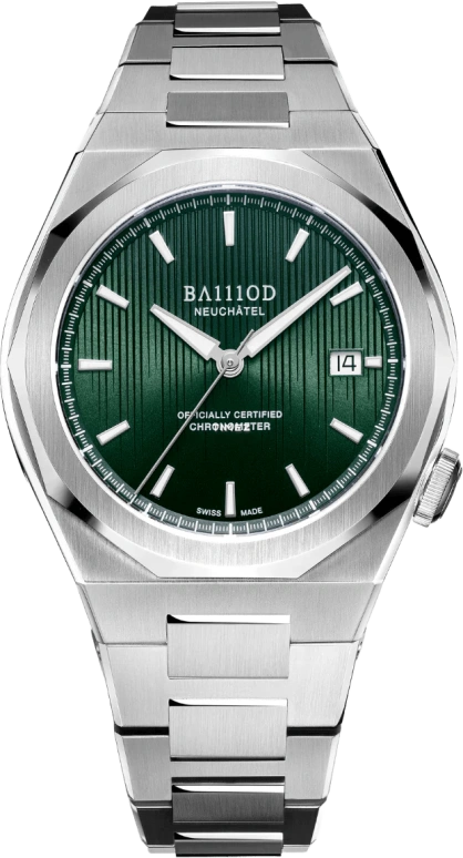 BA111OD Chapter 7 Chapter 7 Chronometer Forest Green stainless steel bracelet