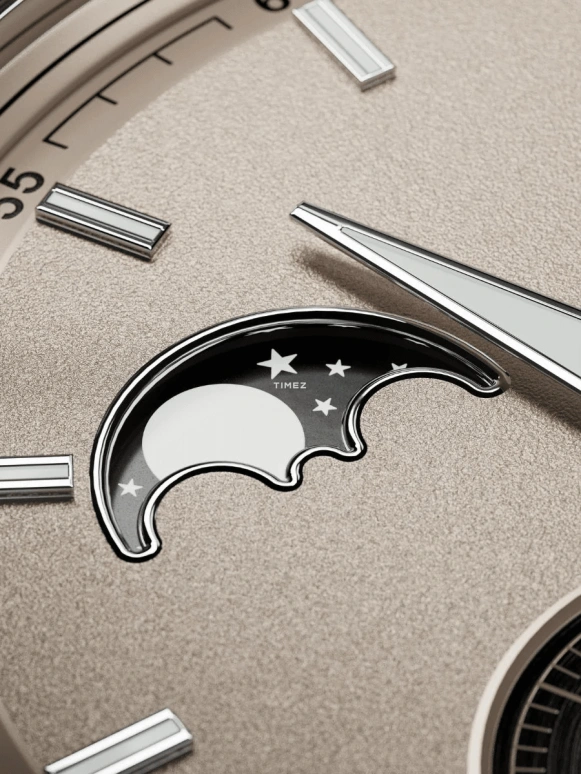 BA111OD,Chapter 8 41mm,41mm,Stainless Steel,Sand,Automatic,Moonphase,Day,Chapter 8 Moonphase ,Chapter 8 Moonphase - Sand by MLB