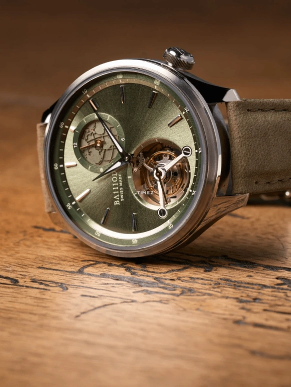 BA111OD,Chapter 4 44mm,44mm,Titanium,Green,Handwound,GMT,Tourbillon,Chapter 4,Chapter 4.8 GMT Tourbillon Greenwich Limited Edition