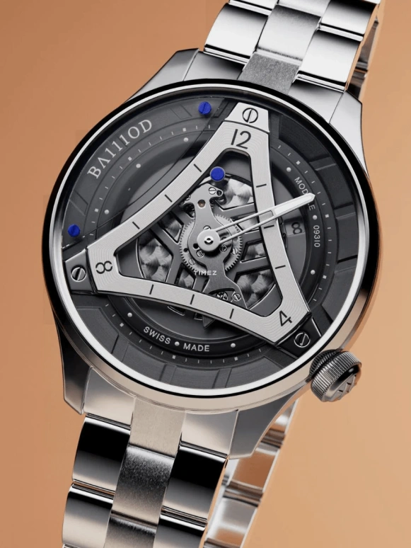 BA111OD,CHPTR_Δ 40mm,40mm,Stainless Steel,Grey,Automatic,Day,40hours,CHPTR,CHPTR.8 KAIROS with stainless steel bracelet