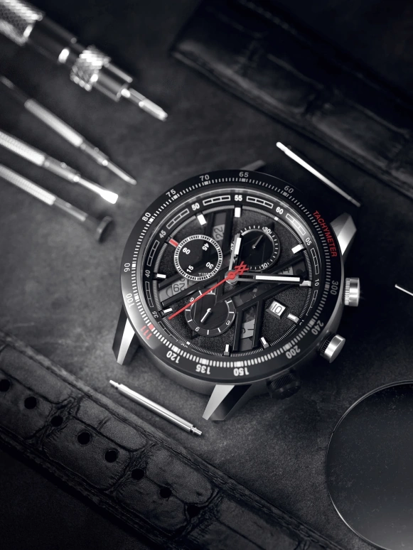 BA111OD,Chapter 5 44mm,44mm,Stainless Steel,Black,Automatic,Chronograph,Day,Chapter 5,Chapter 5.1 Chrono Magma
