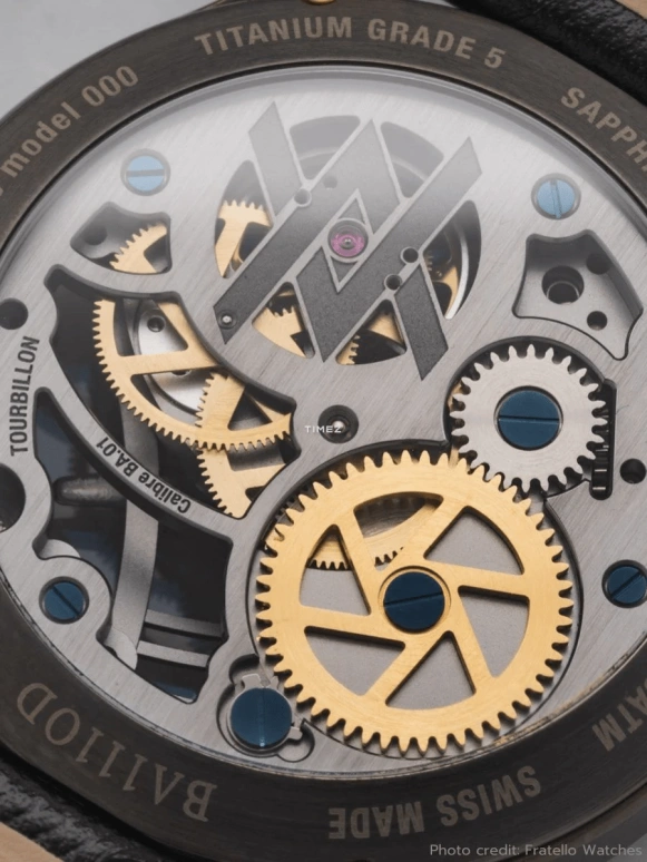 BA111OD,Chapter 4 40mm,40mm,Titanium,Grey,Handwound,Tourbillon,Anti-magnetic,Chapter 4,Chapter 4.5 T.V.D. Tourbillon