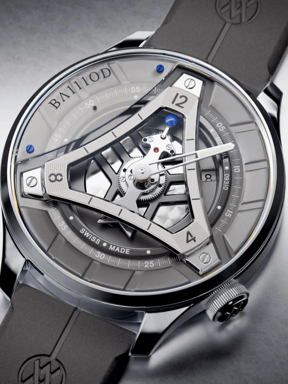 BA111OD,CHPTR_Δ 44mm,44mm,Stainless Steel,Grey,Automatic,Day,40hours,CHPTR ,CHPTR .1 KAIROS