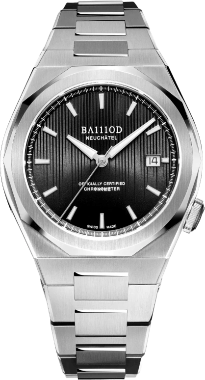 BA111OD Chapter 7 Chapter 7 Chronometer Jet Black stainless steel bracelet