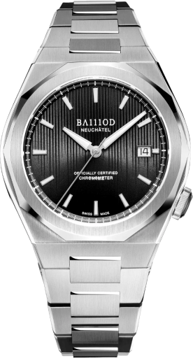 BA111OD Chapter 7 Chapter 7 Chronometer Jet Black stainless steel bracelet