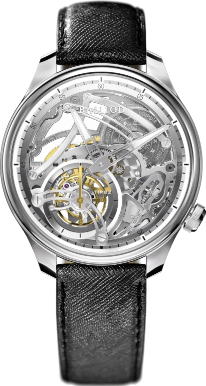 BA111OD Chapter 4 Chapter 4 Skeleton Tourbillon Ice White leather strap