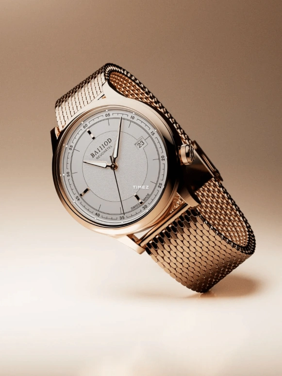 BA111OD,Chapter 8 41mm,41mm,Stainless Steel,White,Automatic,Day,38hours,Chapter 8 ,Chapter 8 - White Carnation Gold PVD