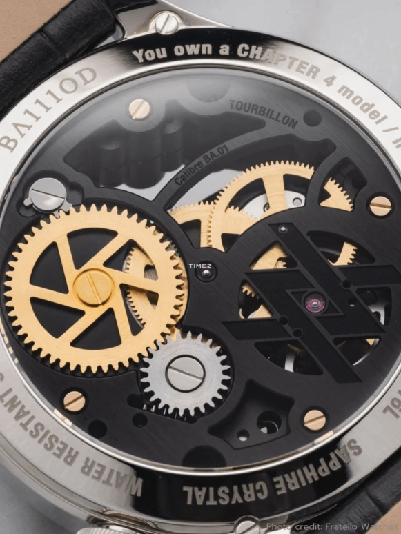 BA111OD,Chapter 4 40mm,40mm,Stainless Steel,Black,Handwound,Tourbillon,100hours,Chapter 4,Chapter 4.7 Onyx Tourbillon