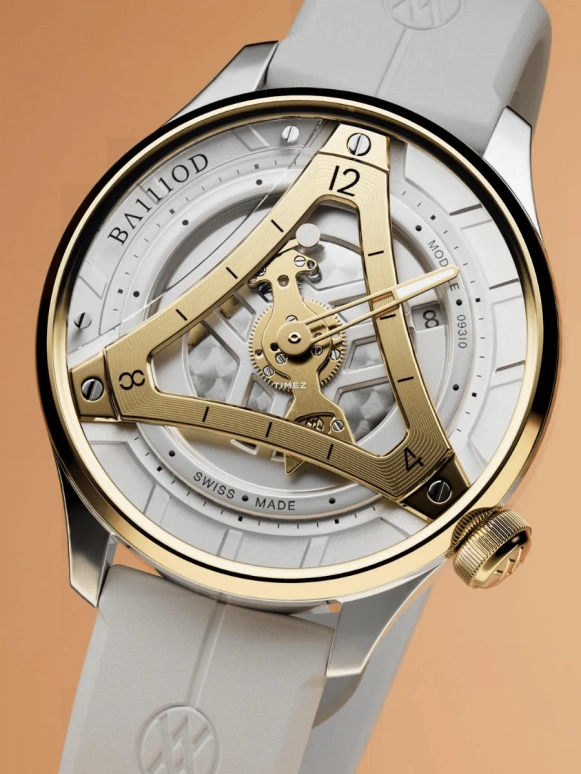 BA111OD,CHPTR_Δ 40mm,40mm,Stainless Steel,Champagne,White,Automatic,Day,40hours,CHPTR,CHPTR.9 2-Tone