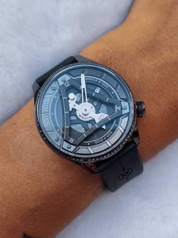 BA111OD,CHPTR_Δ 40mm,40mm,Stainless Steel,Black,Automatic,Day,40hours,CHPTR,CHPTR.7 ELLA Black Diamond