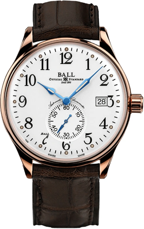 Ball Watch Official Railroad Watch NM3888D-PG-LCJ-WH