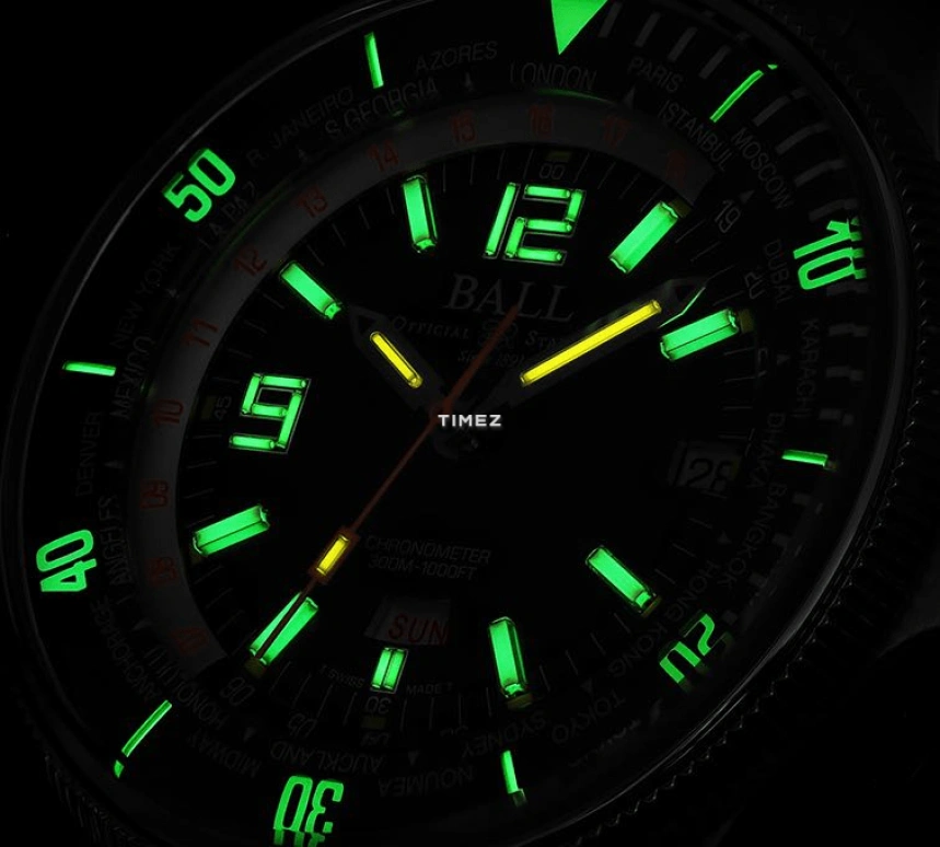Ball Watch,Engineer Master II 42mm,42mm,Stainless Steel,Black,Automatic,Date,Day,World Time,DG2232A,DG2232A-SC-BK