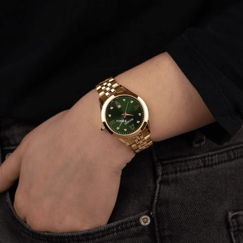 Balmain,Classic R 30mm,30mm,Stainless Steel,Green,Quartz,Day,26280hours,B4110,B4110.31.75