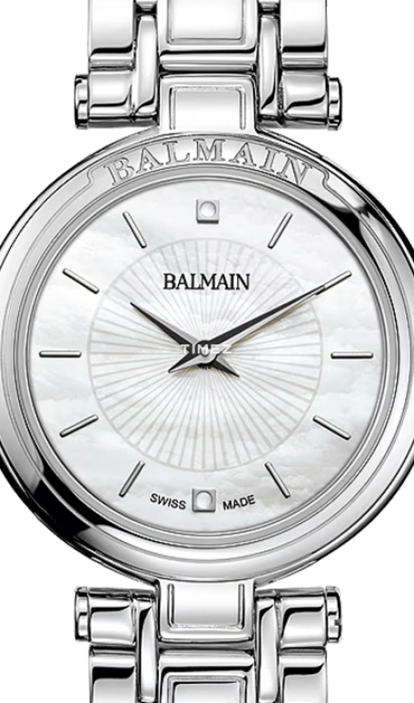 Balmain,Haute Elegance 24mm,24mm,Stainless Steel,Silver White,Quartz,Sapphire,Crystal Glass,Round,B8091,B8091.33.86