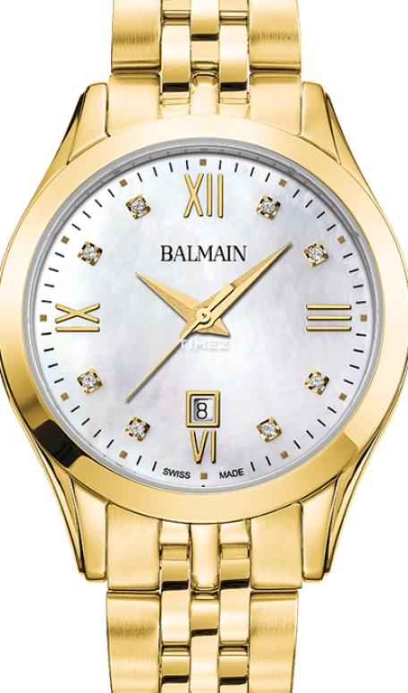 Balmain,Classic R 30mm,30mm,Stainless Steel,Silver,Quartz,Day,Sapphire,Crystal Glass,B4110,B4110.31.85