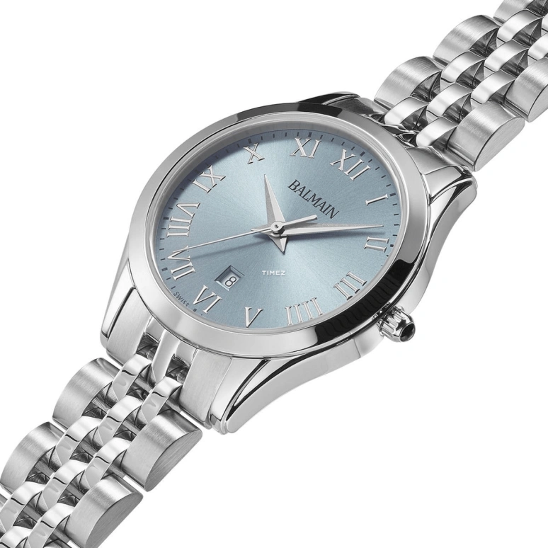 Balmain,Classic R 30mm,30mm,Stainless Steel,Ice Blue,Quartz,Day,26280hours,B4111,B4111.31.92