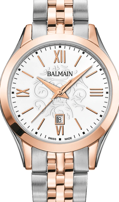 Balmain,Classic R 30mm,30mm,Stainless Steel,White,Quartz,Day,Sapphire,Crystal Glass,B4118,B4118.31.12