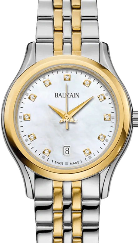 Balmain,Beleganza 27.50mm,27.50mm,Stainless Steel,Silver White,Quartz,Day,Round,B8342,B8342.39.86