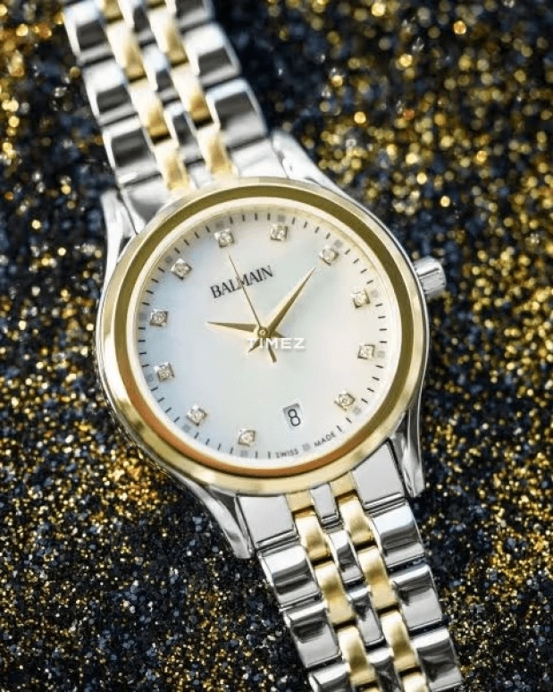 Balmain,Beleganza 27.50mm,27.50mm,Stainless Steel,Silver White,Quartz,Day,Round,B8342,B8342.39.86