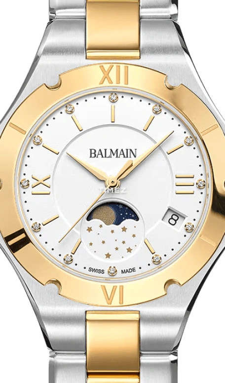 Balmain,Be Balmain 33mm,33mm,Stainless Steel,White,Quartz,Moonphase,Day,B4592,B4592.39.22