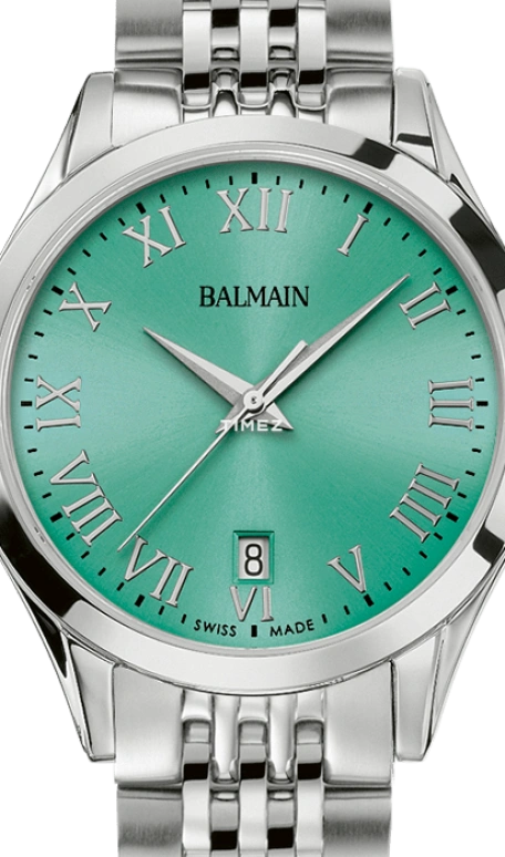 Balmain,Classic R 34mm,34mm,Stainless Steel,Green,Quartz,Day,Sapphire,Crystal Glass,B4311,B4311.31.72