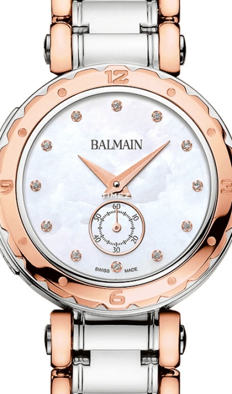 Balmain,Balmainia 32mm,32mm,Stainless Steel,White,Quartz,Sapphire,Crystal Glass,Round,B4558,B4558.33.85