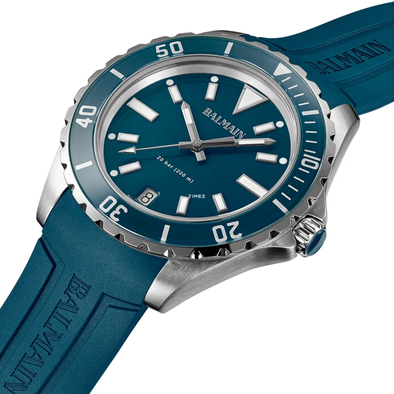 Balmain,Ophrys 42.50mm,42.50mm,Stainless Steel,Blue,Quartz,Day,Sapphire,Crystal Glass,B4341,B4341.72.95