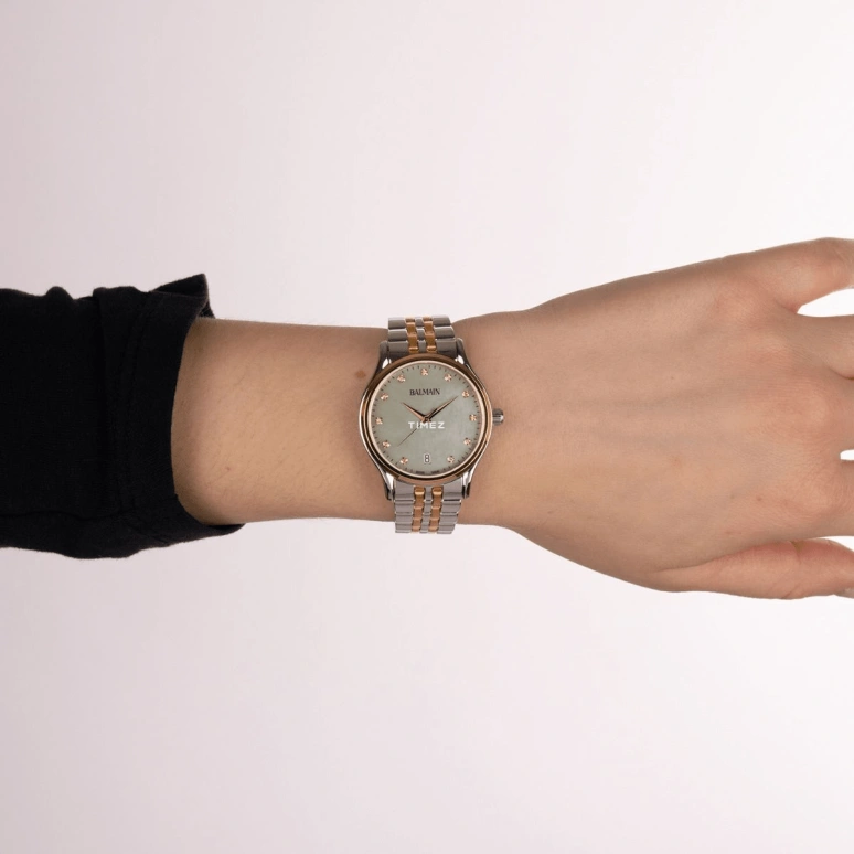 Balmain,Beleganza 32mm,32mm,Stainless Steel,Green,Quartz,Day,Sapphire,Crystal Glass,B8352,B8352.39.76
