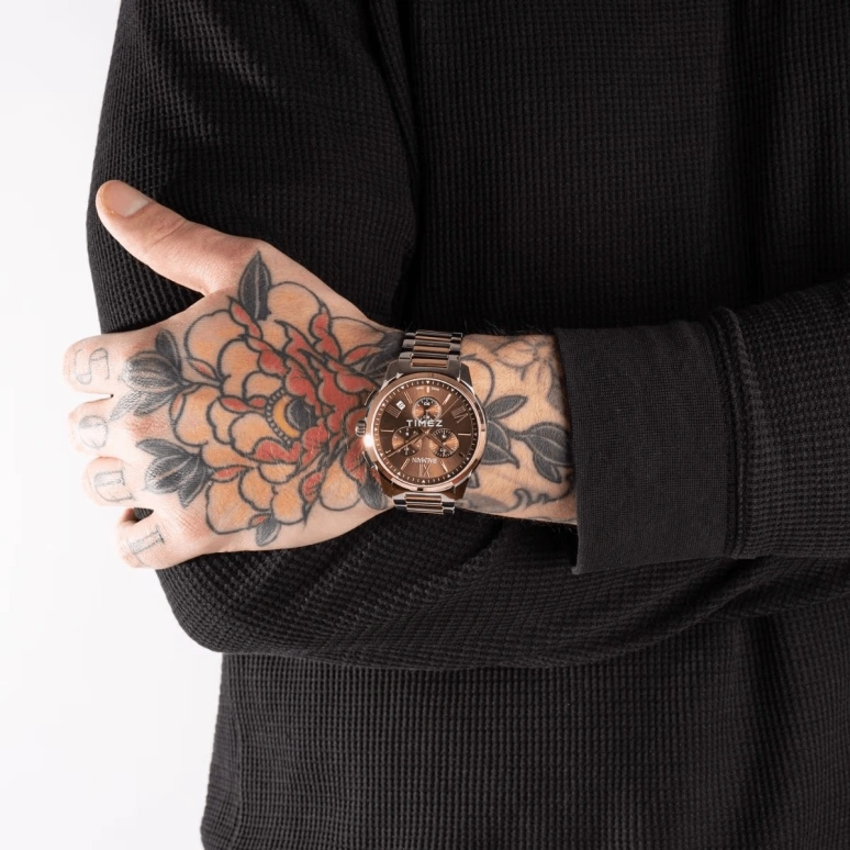 Balmain,Madrigal 42mm,42mm,Stainless Steel,Brown,Quartz,Chronograph,Day,B7488,B7488.33.52