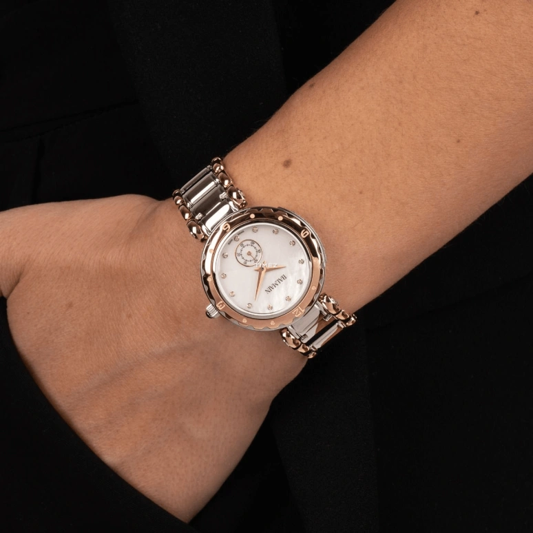Balmain,Balmainia 32mm,32mm,Stainless Steel,White,Quartz,Sapphire,Crystal Glass,Round,B4558,B4558.33.85