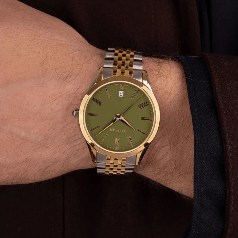 Balmain,Classic R 41mm,41mm,Stainless Steel,Green,Quartz,Day,Sapphire,Crystal Glass,B4102,B4102.31.71