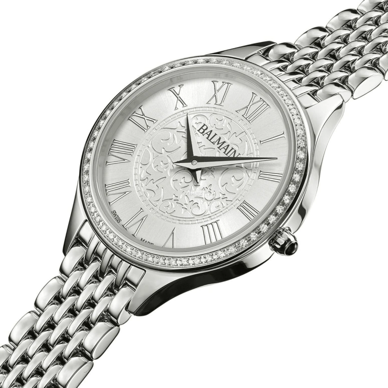 Balmain,Balmain de Balmain 29mm,29mm,Stainless Steel,Silver,Quartz,26280hours,Sapphire,Crystal Glass,B3916,B3916.33.12