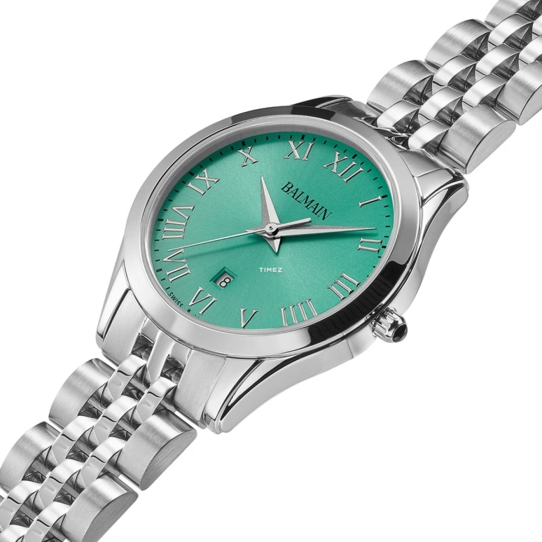 Balmain,Classic R 30mm,30mm,Stainless Steel,Green,Quartz,Day,26280hours,B4111,B4111.31.72