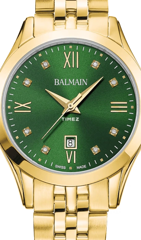 Balmain,Classic R 30mm,30mm,Stainless Steel,Green,Quartz,Day,26280hours,B4110,B4110.31.75
