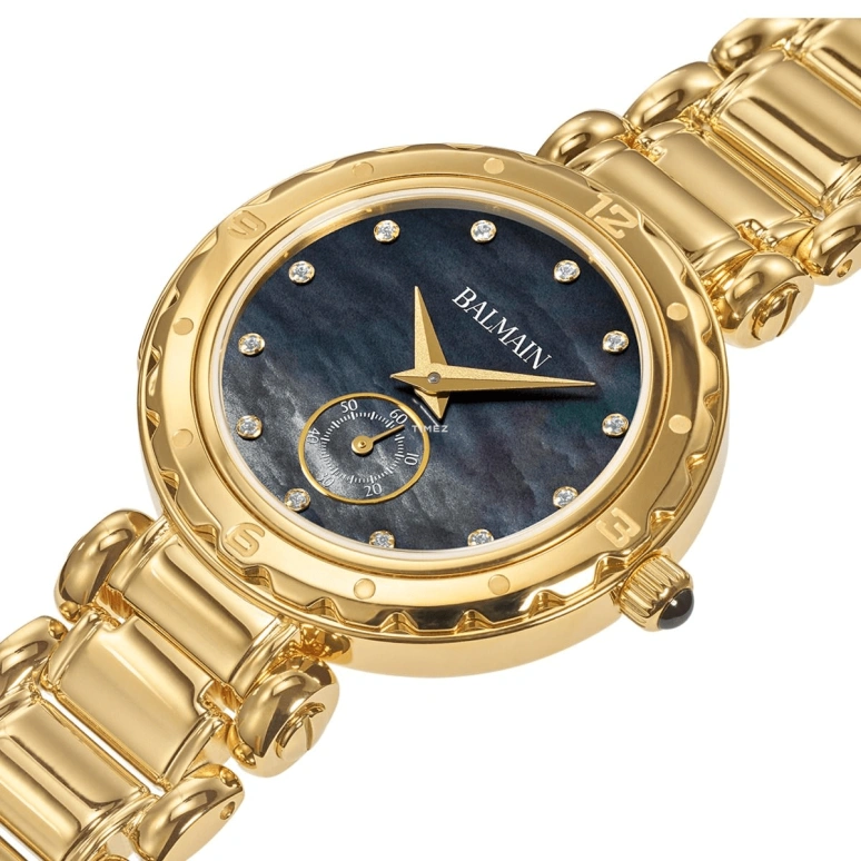 Balmain,Balmainia 32mm,32mm,Stainless Steel,Black,Quartz,Sapphire,Crystal Glass,Round,B4550,B4550.33.65
