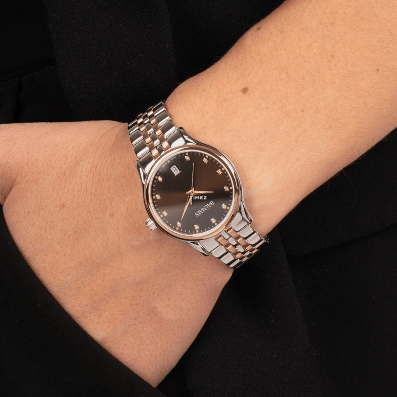 Balmain,Beleganza 32mm,32mm,Stainless Steel,Brown,Quartz,Day,Sapphire,Crystal Glass,B8358,B8358.33.55